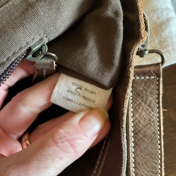 Bed Stu Aruba Leather Woven Taupe Crossbody Clutch Bag Retail $220 - Picture 13 of 16